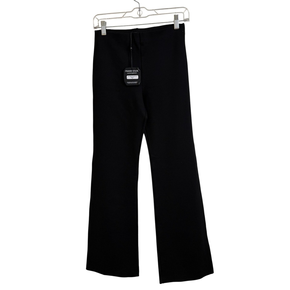 Franne Golde Ponte Bootcut‎ Pants Black Comfortable Stretchy Womens